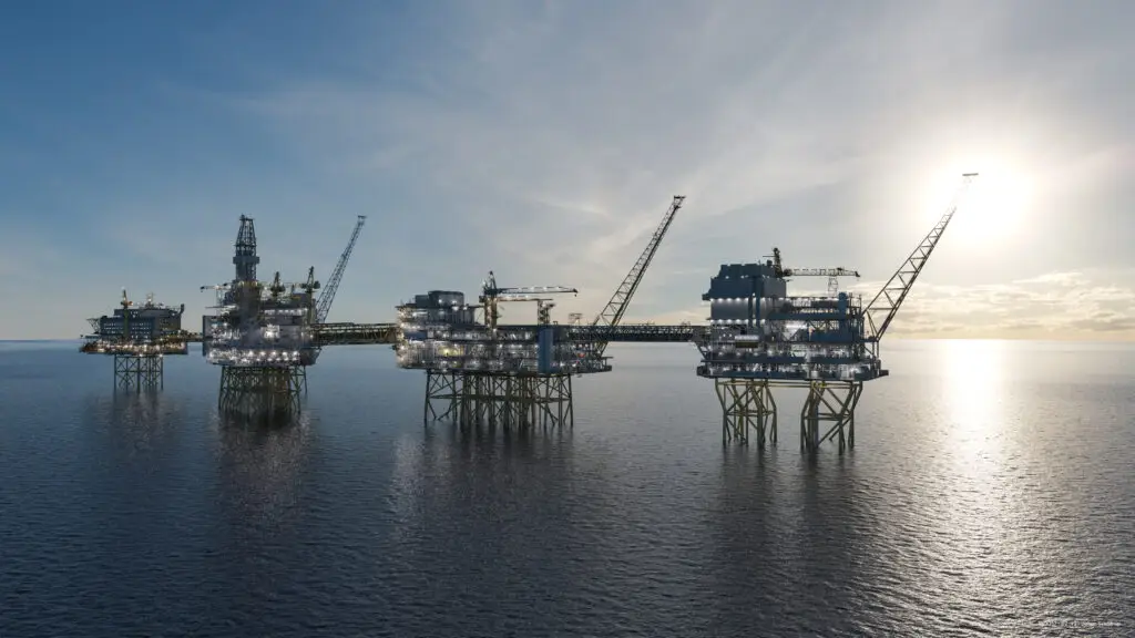Oil Platform at sea