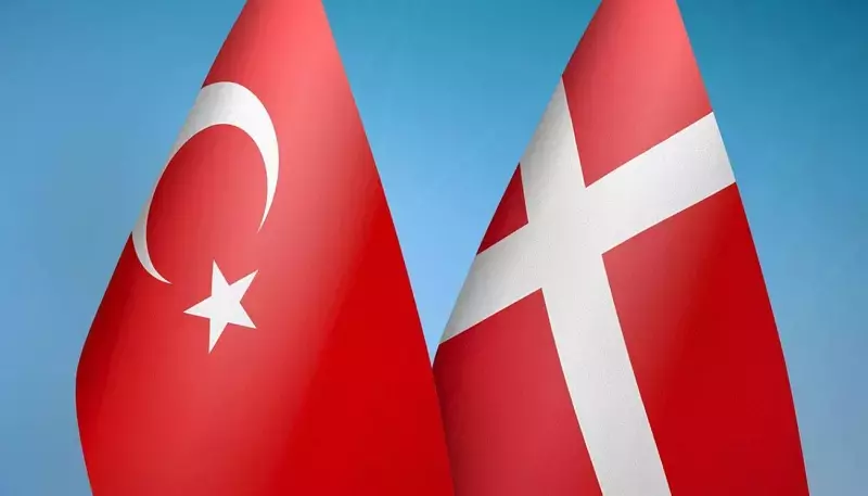 Turkish and Danish flag